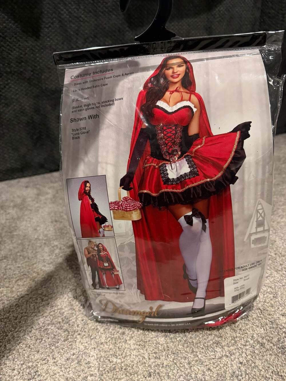 Dreamgirl Little Red Riding Hood Costume Size Small 9477